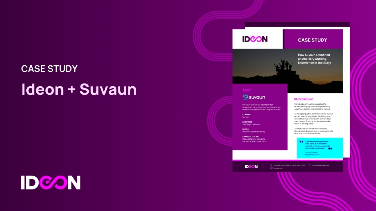 Suvaun’s Story: How Ideon’s data helped Suvaun quickly launch an ancillary quoting experience